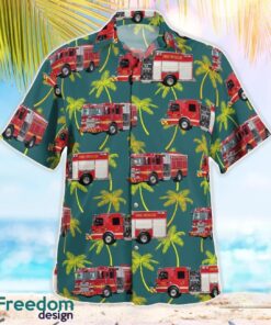 Aberdeen Fire Department Harford County, Maryland Summer Hawaiian Shirt Product Photo 3