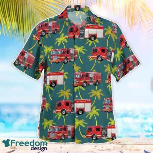 Aberdeen Fire Department Harford County, Maryland Summer Hawaiian Shirt Product Photo 3