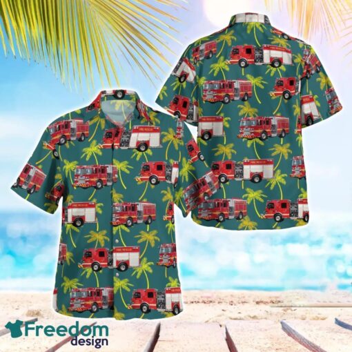 Aberdeen Fire Department Harford County, Maryland Summer Hawaiian Shirt Product Photo 1