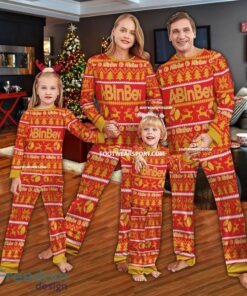 ABinbev Logo Pattern Ugly Christmas Pajamas Set Gift Family