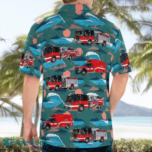 Abington, Plymouth County, Massachusetts, Abington Fire Department Aloha Hawaiian Shirt Beach Gift Shirt Product Photo 2