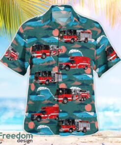 Abington, Plymouth County, Massachusetts, Abington Fire Department Aloha Hawaiian Shirt Beach Gift Shirt Product Photo 3