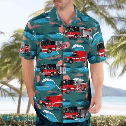 Abington, Plymouth County, Massachusetts, Abington Fire Department Aloha Hawaiian Shirt Beach Gift Shirt Product Photo 4