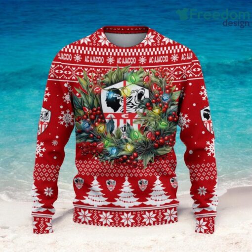 AC Ajaccio Christmas Ugly Sweater 3D Gift For Men And Women Product Photo 2