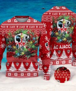 AC Ajaccio Christmas Ugly Sweater 3D Gift For Men And Women