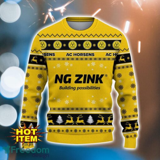 AC Horsens 3D Ugly Christmas Sweater For Men And Women Sport Fans Product Photo 2