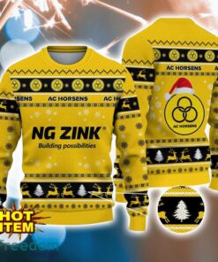 AC Horsens 3D Ugly Christmas  Sweater For Men And Women Sport Fans