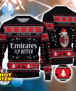 AC Milan 3D Ugly Christmas  Sweater For Men And Women Sport Fans