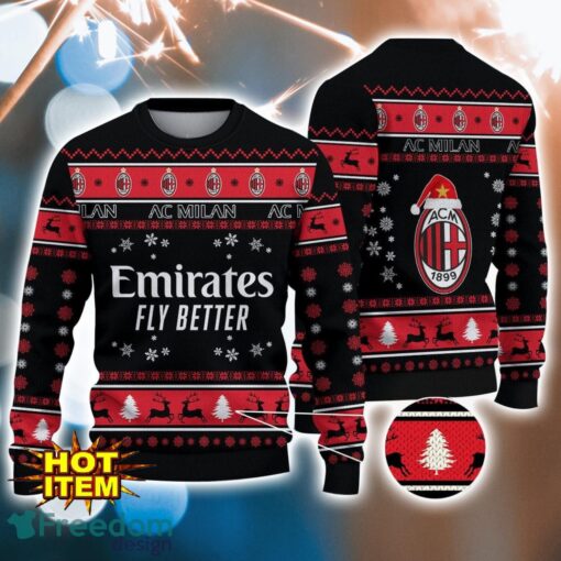 AC Milan 3D Ugly Christmas Sweater For Men And Women Sport Fans Product Photo 1