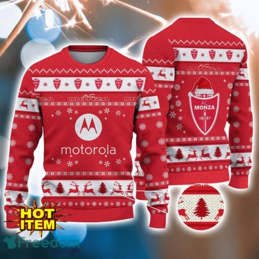 AC Monza 3D Ugly Christmas Sweater For Men And Women Sport Fans Product Photo 1