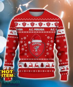 A.C. Perugia 3D Ugly Christmas Sweater For Men And Women Sport Fans Product Photo 2