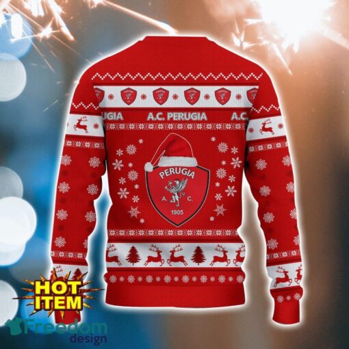 A.C. Perugia 3D Ugly Christmas Sweater For Men And Women Sport Fans Product Photo 3