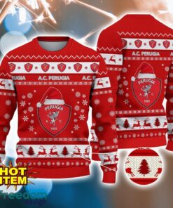 A.C. Perugia 3D Ugly Christmas  Sweater For Men And Women Sport Fans