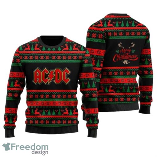 ACDC Music Band All-Over Print Christmas Sweater Gifts Product Photo 1