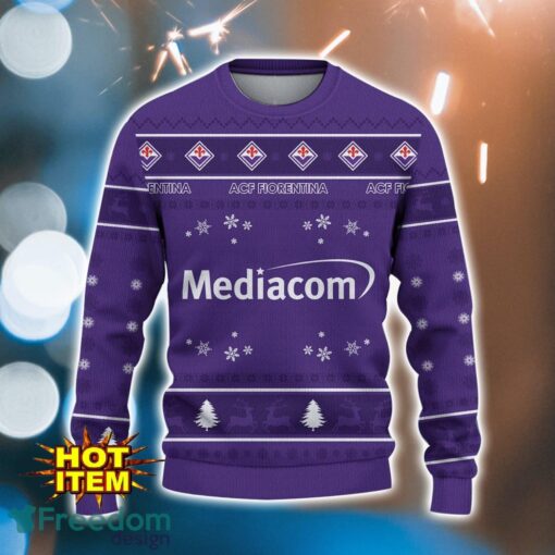 ACF Fiorentina 3D Ugly Christmas Sweater For Men And Women Sport Fans Product Photo 2