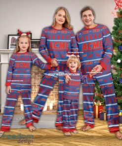Acme Markets Logo Pattern Ugly Christmas Family Pajamas Set