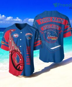 Adelaide Football Club Baseball Jersey Shirt Personalized Outstanding Style