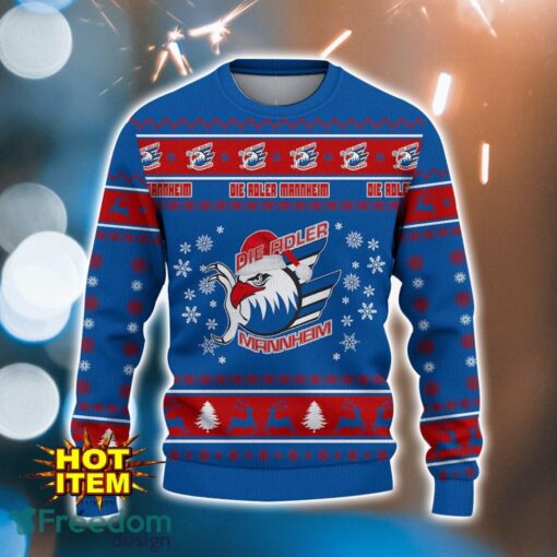 Adler Mannheim 3D Ugly Christmas Sweater For Men And Women Sport Fans Product Photo 2