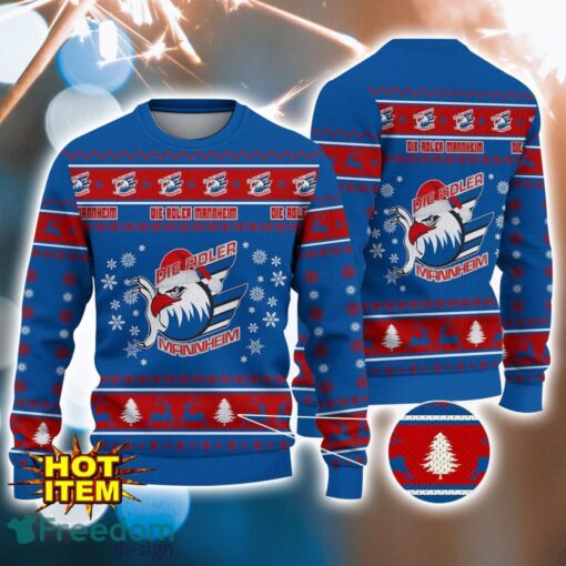 Adler Mannheim 3D Ugly Christmas Sweater For Men And Women Sport Fans Product Photo 1