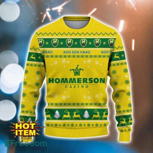 ADO Den Haag 3D Ugly Christmas Sweater For Men And Women Sport Fans Product Photo 2