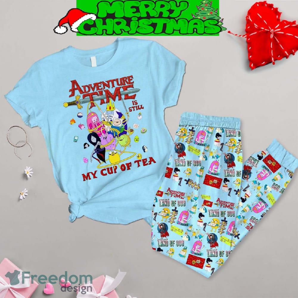 Adventure Time Cup Of Tea Fleece Pajamas Set Gift Family image Adventure Time Cup Of Tea Fleece Pajamas Set Gift Family - Adventure Time Cup Of Tea Fleece Pajamas Set-1