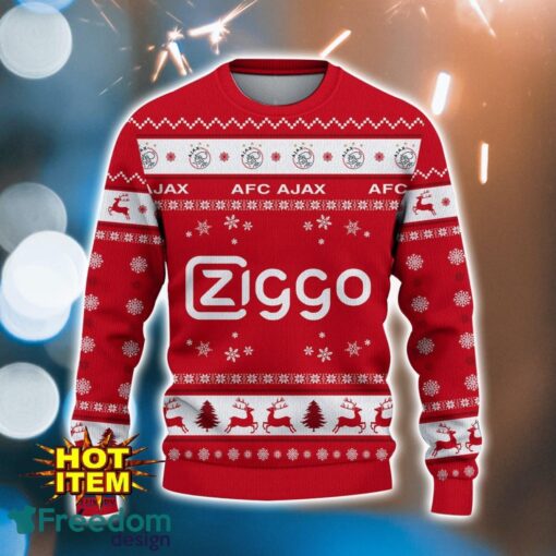 AFC Ajax 3D Ugly Christmas Sweater For Men And Women Sport Fans Product Photo 2