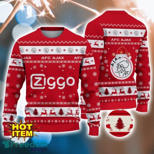 AFC Ajax 3D Ugly Christmas Sweater For Men And Women Sport Fans Product Photo 1