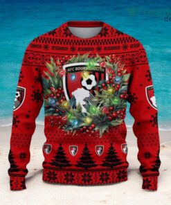 A.F.C. Bournemouth Christmas Ugly Sweater 3D Gift For Men And Women Product Photo 2