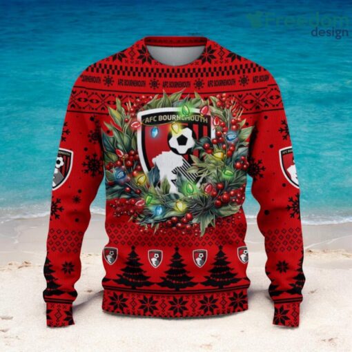 A.F.C. Bournemouth Christmas Ugly Sweater 3D Gift For Men And Women Product Photo 2