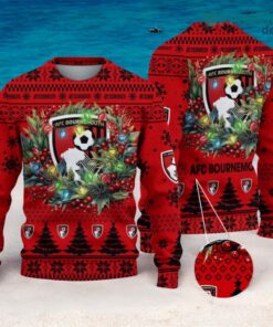 A.F.C. Bournemouth Christmas Ugly Sweater 3D Gift For Men And Women Product Photo 1