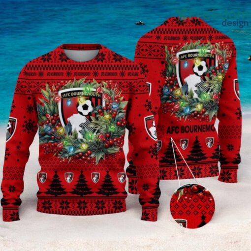 A.F.C. Bournemouth Christmas Ugly Sweater 3D Gift For Men And Women Product Photo 1