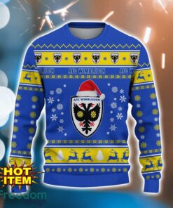 AFC Wimbledon 3D Ugly Christmas Sweater For Men And Women Sport Fans Product Photo 2