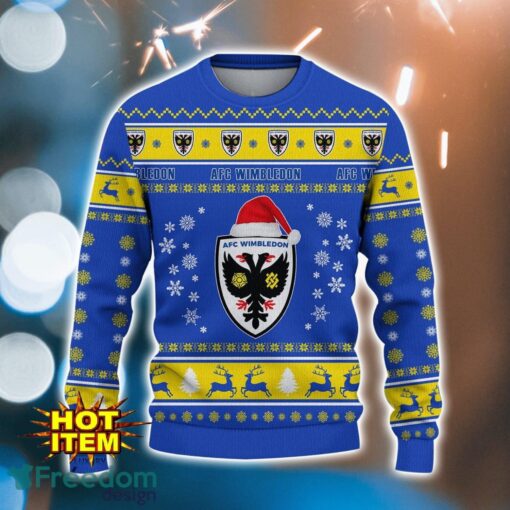 AFC Wimbledon 3D Ugly Christmas Sweater For Men And Women Sport Fans Product Photo 2