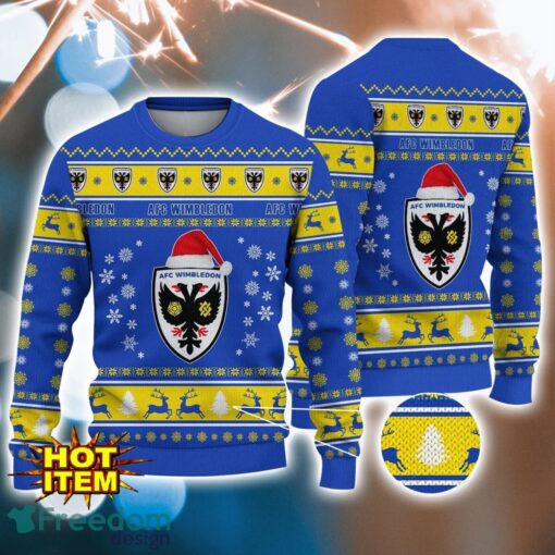 AFC Wimbledon 3D Ugly Christmas Sweater For Men And Women Sport Fans Product Photo 1