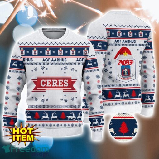 AGF Fodbold 3D Ugly Christmas Sweater For Men And Women Sport Fans Product Photo 1