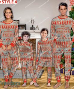 AgustaWestland AW109 Ugly Christmas Aircraft Pajamas Set Army Gift image AgustaWestland AW109 Ugly Christmas Aircraft Pajamas Set Army Gift - AgustaWestland AW109 Aircraft Pajamas Set Family Photo Red