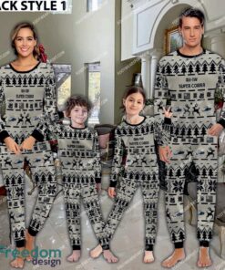 AH-1W Super Cobra AH1W Aircraft Ugly Christmas Family Pajamas Set Army Gift