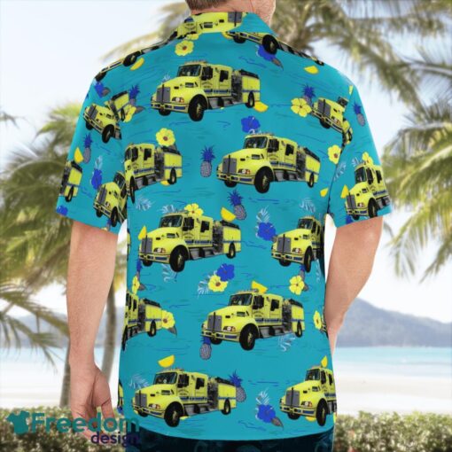 Ahmeek Fire Department Ahmeek, Michigan Summer Hawaiian Shirt Product Photo 2