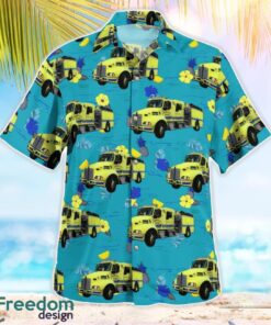 Ahmeek Fire Department Ahmeek, Michigan Summer Hawaiian Shirt Product Photo 3