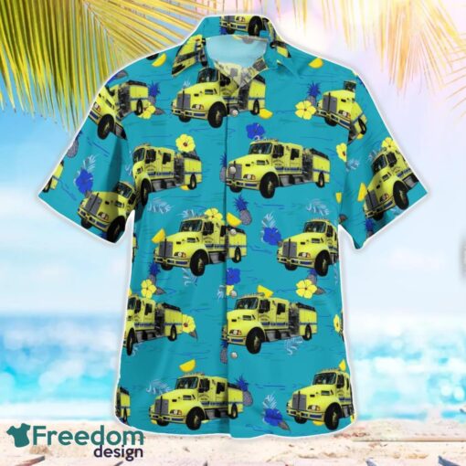 Ahmeek Fire Department Ahmeek, Michigan Summer Hawaiian Shirt Product Photo 3