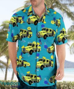 Ahmeek Fire Department Ahmeek, Michigan Summer Hawaiian Shirt Product Photo 4