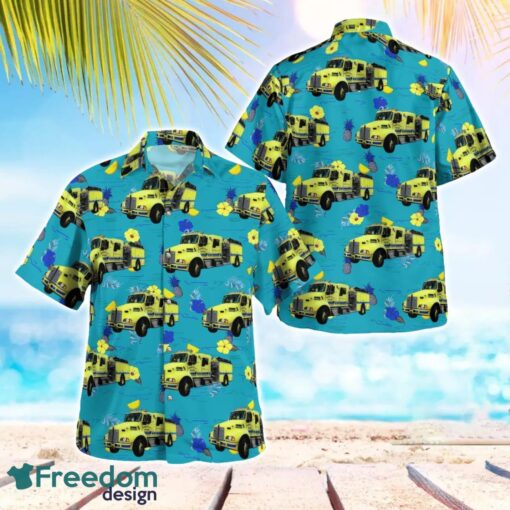 Ahmeek Fire Department Ahmeek, Michigan Summer Hawaiian Shirt Product Photo 1