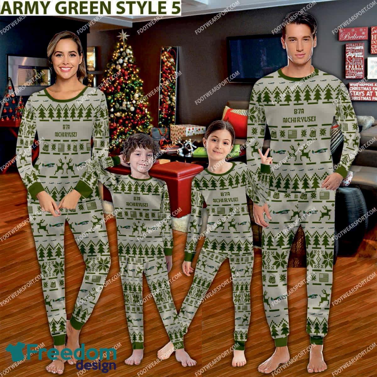 aichi-b7a-ryusei-aircraft-pajamas-set-family-gift-for-family-christmas-4.jpg Aichi B7A Ryusei Aircraft Pajamas Set Family Gift For Family Christmas - Aichi B7A Ryusei Aircraft Pajamas Set Family Photo Zarmy