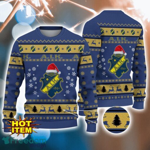 AIK Fotboll 3D Ugly Christmas Sweater For Men And Women Sport Fans Product Photo 1