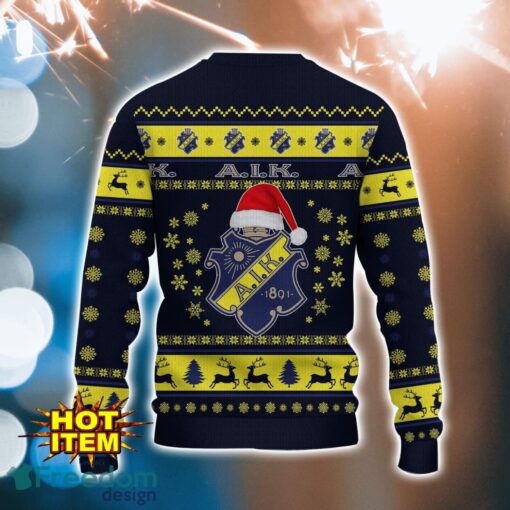 AIK IF 3D Ugly Christmas Sweater For Men And Women Sport Fans Product Photo 3