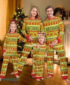 Air Canada Ugly Christmas Pajamas Set Gift Family