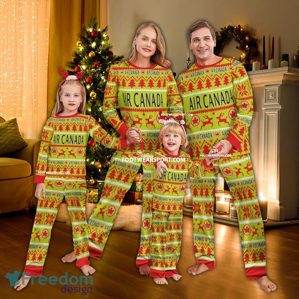 Air Canada Ugly Christmas Pajamas Set Gift Family image Air Canada Ugly Christmas Pajamas Set Gift Family - Air Canada Ugly Christmas Pajamas Set Gift Family