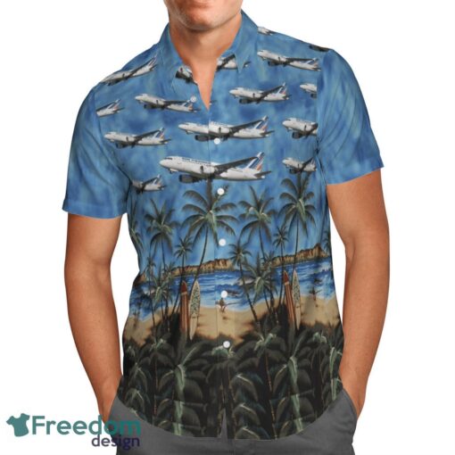 Air France Airbus A319-100 Hawaiian Shirt Beach Shirt Summer Holiday Gift Product Photo 2