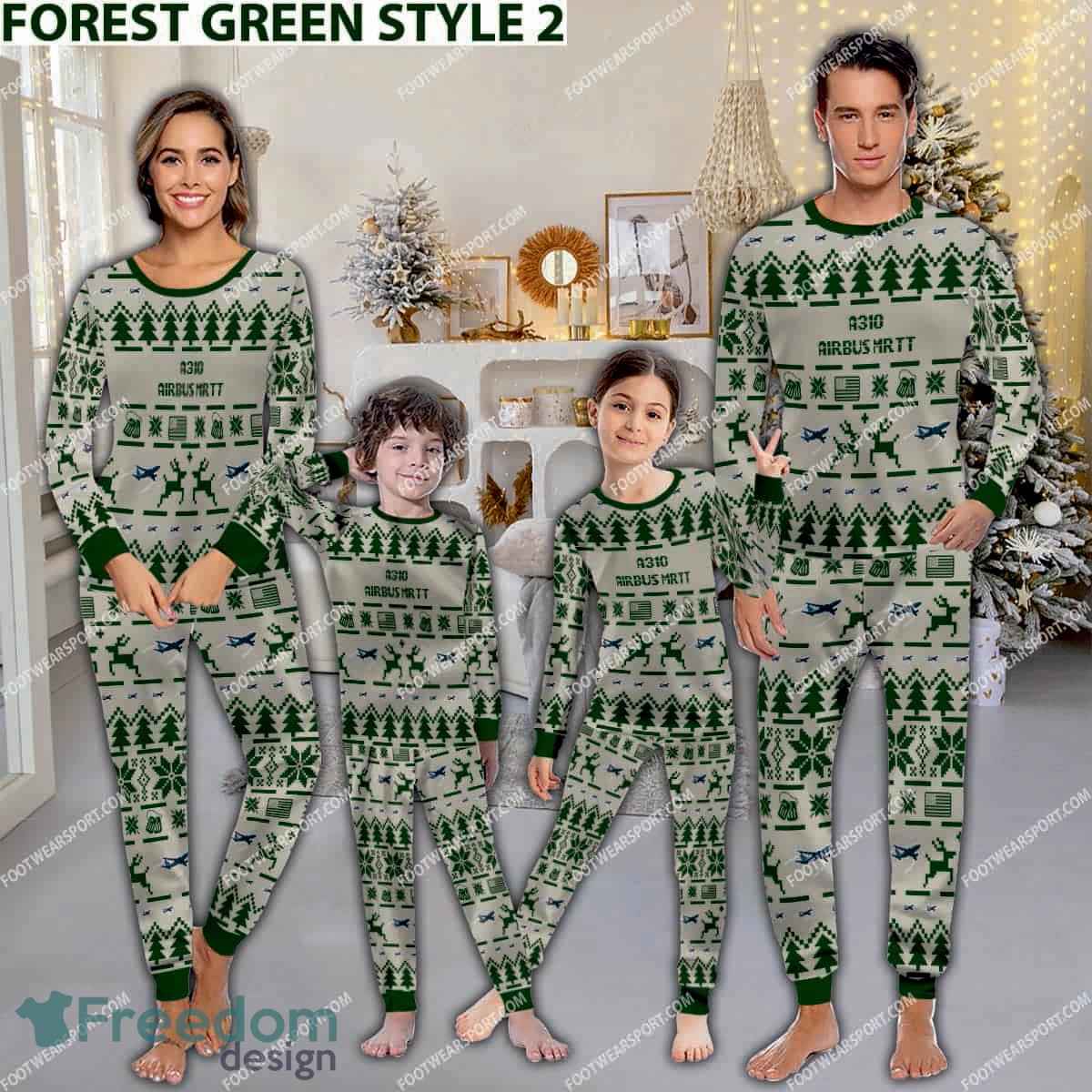 airbus-a310-mrtt-ugly-christmas-aircraft-pajamas-set-men-women-children-1.jpg Airbus A310 MRTT Ugly Christmas Aircraft Pajamas Set Men Women Children - Airbus A310 MRTT Aircraft Pajamas Set Family Photo Green