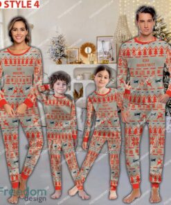 Airbus A310 MRTT Ugly Christmas Aircraft Pajamas Set Men Women Children image Airbus A310 MRTT Ugly Christmas Aircraft Pajamas Set Men Women Children - Airbus A310 MRTT Aircraft Pajamas Set Family Photo Red